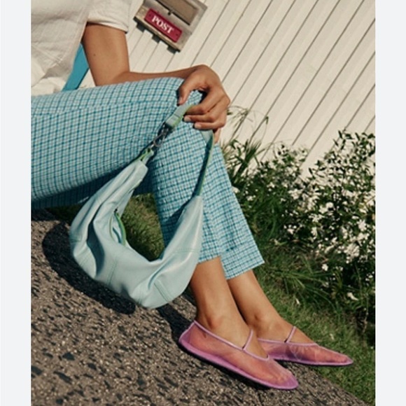 NEW Jeffrey Campbell Swan Flower Mesh Flats Pink - Picture 9 of 10